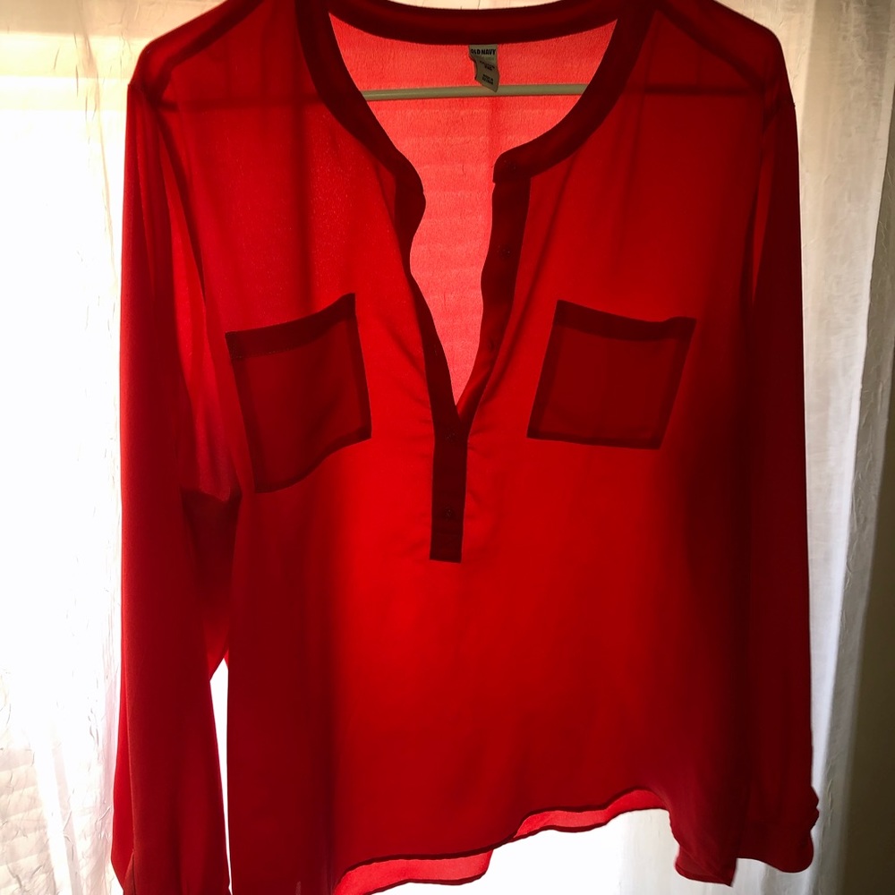 Orange blouse